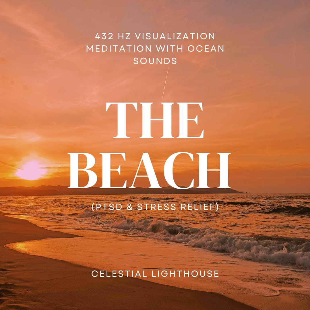 The Beach — 432 Hz Visualization Meditation with Ocean Sounds (PTSD & Stress Relief)